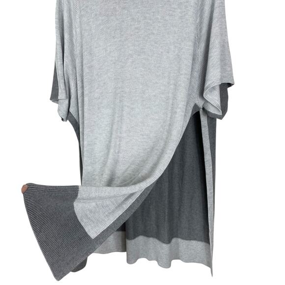 Lululemon Opened Up Poncho Cashlu Fabric Heathered Core Ultra Light Gray Sz M/L - Picture 11 of 16